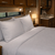 200tc New Adventures thunder gray percale sheets on RV bed