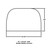 54x83.25 with double radius corners mattress diagram