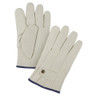 Gants cordeur cuir vache doublés coton molletonné T-Grand Paume Cuir fleur vache Doubleure Molleton