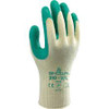 Gants tricot coton 10, 8 moyen, Revêtement latex caoutchouc, Polyester/Coton