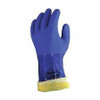 Gants coupures produits chimiques ATLAS KV660, Taille Grand/9, Calibre 12, Revêtement PVC, Enveloppe KevlarMD, ASTM ANSI niveau A3