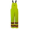 Pantalons bavette sécurité imperméables ignifuges polyuréthane, Grand, Jaune lime