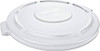 Couvercle rond Brute, Couvercle plat en plastique polyéthylène pour contenant de 22" de diamètre.