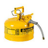 Bidons sécuritaires AccuFlowMC Type II Acier 2,5 gal US Jaune Homologué FM/Listé UL/ULC