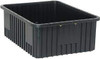 Bacs conducteurs en polypropylène, dimensions 17-1/2" x 22-1/2" x 8", couleur noir