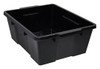 Contenant loquets plastique 21" x 7,75" Noir