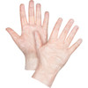 Gants jetables moyen en polyéthylène 1 mil sans poudre transparent
