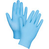 Gants latex jetables pour machine distributrice, taille grand, nitrile, épaisseur 4,5 mils, poudrés, couleur bleu
