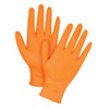 Gants Gripper Grand Nitrile 7 mils Sans poudre Orange Gants Gripper Grand Nitrile 7 mils Sans poudre Orange