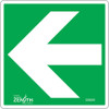 Enseigne sécurité CSA flèche 6x6 Vinyle Pictogramme