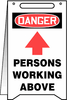 Panneaux Fold-UpsMC "Persons Working Above" - Anglais avec pictogramme