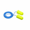 Bouchons oreilles néon jaune E-A-Rsoft Vrac Sac poly Grand Avec cordon