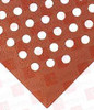 Tapis Grade «A» 482 Fentes 2-1/2' x 5' x 1/2" Brun Nitrile