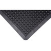Tapis antifatigue à dômes 3x4x1/2 Noir Caoutchouc
