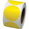 Pastilles marquage colorées, Cercle, 3" lo x 3" la, Jaune, Vinyle