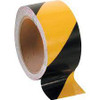 Rubans signalisation danger non-laminé 3" x 108' Vinyle Noir jaune