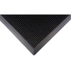 Tapis extérieur en caoutchouc avec motif texturé, 2' x 2-2/3', noir