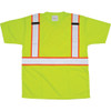 T-Shirts CSA Conformes, Polyester, Taille Grand, Jaune Lime Haute Visibilité