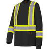 Chandail sécurité manches longues coton grand noir