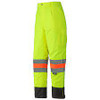 Pantalon sécurité imperméable contrôle circulation, Polyester, T-Grand, Jaune lime haute visibilité
