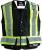 Veste sécurité ignifugée arpenteur Noir Grand Polyester CSA Z96 classe 1 niveau FR