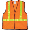 Veste sécurité circulation détachable 5 points Orange haute visibilité T-Grand Polyester CSA Z96 classe 2 niveau 2