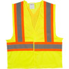 Veste sécurité circulation Jaune lime visibilité Moyen Polyester CSA Z96 classe 2 niveau 2