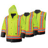 Parka 6-en-1 Jaune Lime Haute Visibilité Moyen CSA Z96 Classe 2 Niveau 2