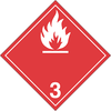 Plaque étiquette liquides inflammables TMD en plastique TT300SS