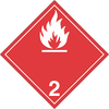 Plaque étiquette gaz inflammable en plastique TT210SS