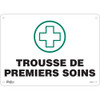 Enseigne "Soins Initiaux", 10 x 14, Matériau Plastique, Langue Française avec Pictogramme SGM497
