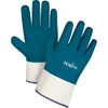 Gants poignet sécurité poids lourd 10/T-Grand revêtement Nitrile enveloppe coton (Paquet de 12) SAN445