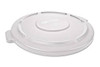 Couvercle rond Brute, Couvercle plat en plastique/polyéthylène pour contenants de 15-5/8" de diamètre. FG260900WHT