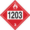 Plaque-étiquette TMD 1203 liquide inflammable essence-alcohol Vinyle adhésif 09082R1203