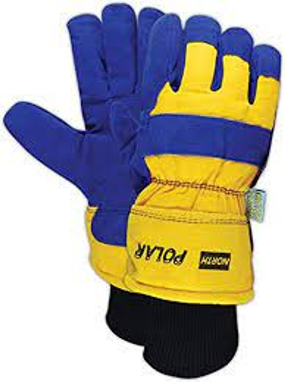 Gants isolés Taille unique Paume Cuir refendu Doublure ThinsulateMC