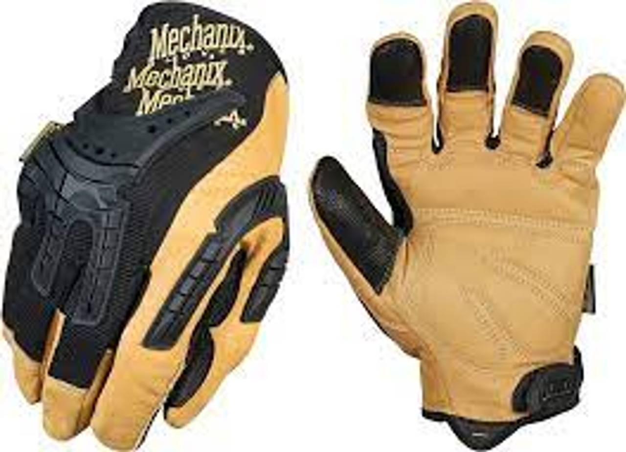 Gants mécanicien robustes, Cuir fleur, Taille Petit