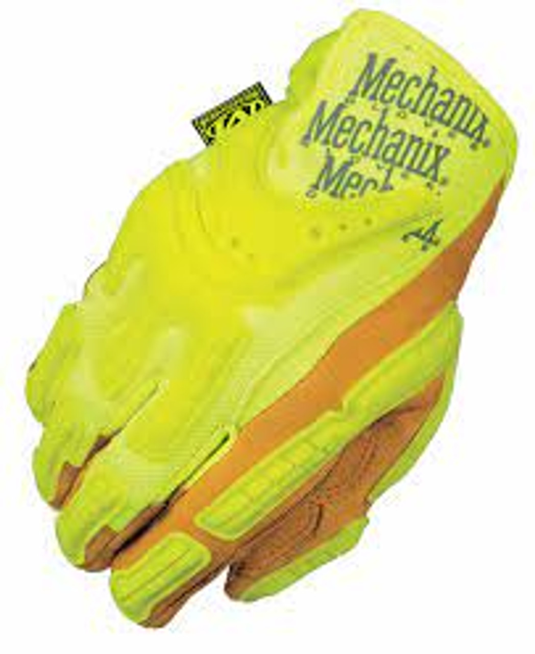 Gants haute visibilité service lourd pour mécaniciens, Paume Synthétique, Taille Grand/10