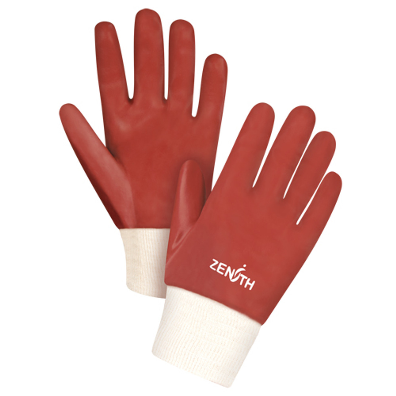Gants fini lisse, Taille Grand 9, 10" lo, PVC, Doublure Interlock, 47-mil