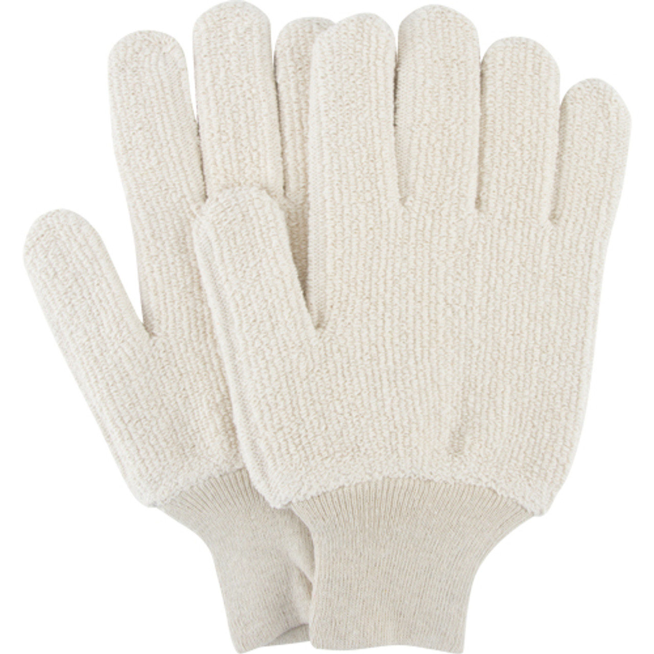 Gants résistants chaleur, Tissu éponge, Grand, Protège jusqu'à 212° F (100° C)