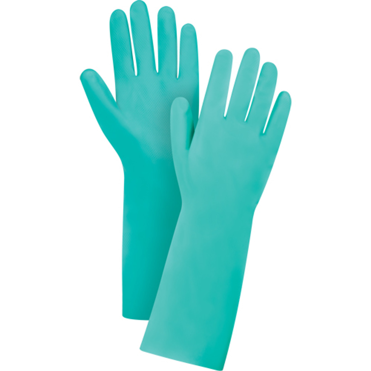 Gants verts taille 9 13" lo en nitrile 22 mils