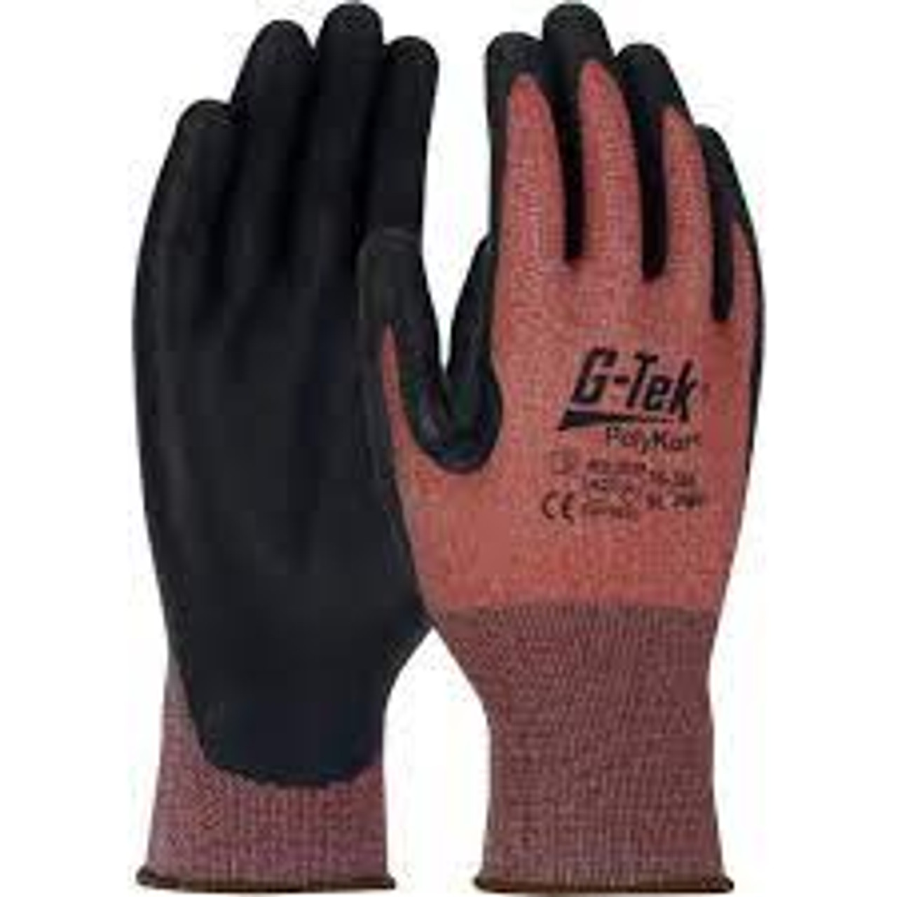 Gants résistants coupures G-Tek PolyKor X7MC Neuroma, Grand, 18, Polyuréthane, Polyéthylène, ASTM ANSI A3/EN 388 C