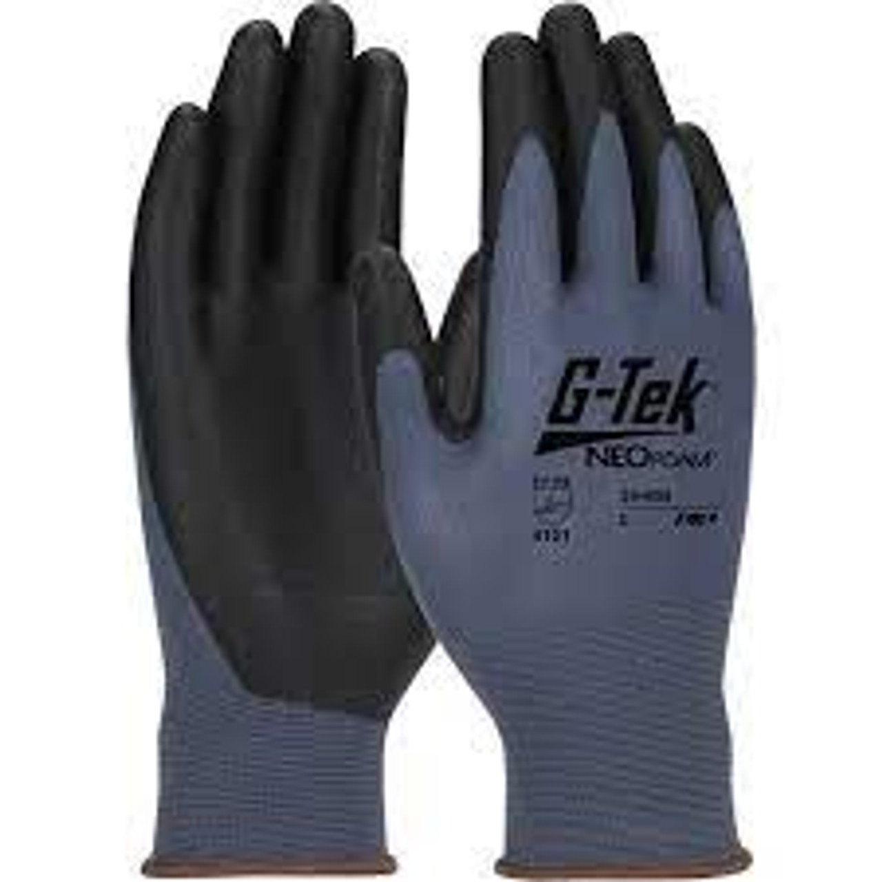 Gants tricotés sans coutures enduits NeoFoamMD, taille Grand, revêtement en polyuréthane, calibre 15, enveloppe en nylon