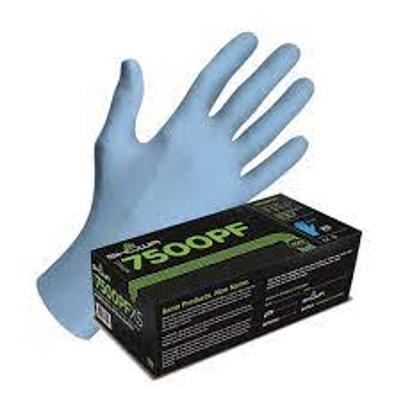 Gants N-Dex 7500PF, Taille Petit, Matière Nitrile, Épaisseur 4 mils, Sans poudre, Couleur Bleu Gants N-Dex 7500PF, Taille Petit, Matière Nitrile, Épaisseur 4 mils, Sans poudre, Couleur Bleu