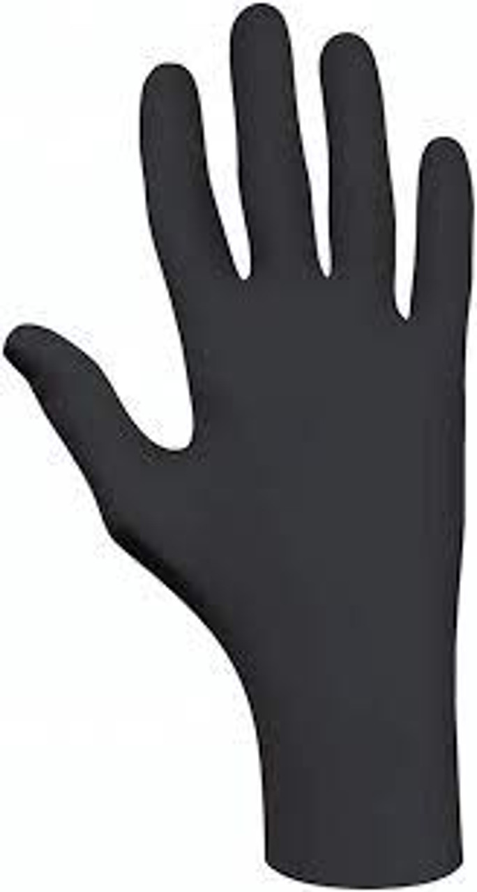 Gants N-Dex NightHawk, Taille Grand, Matière Nitrile, Épaisseur 4 mils, Sans poudre, Couleur Noir