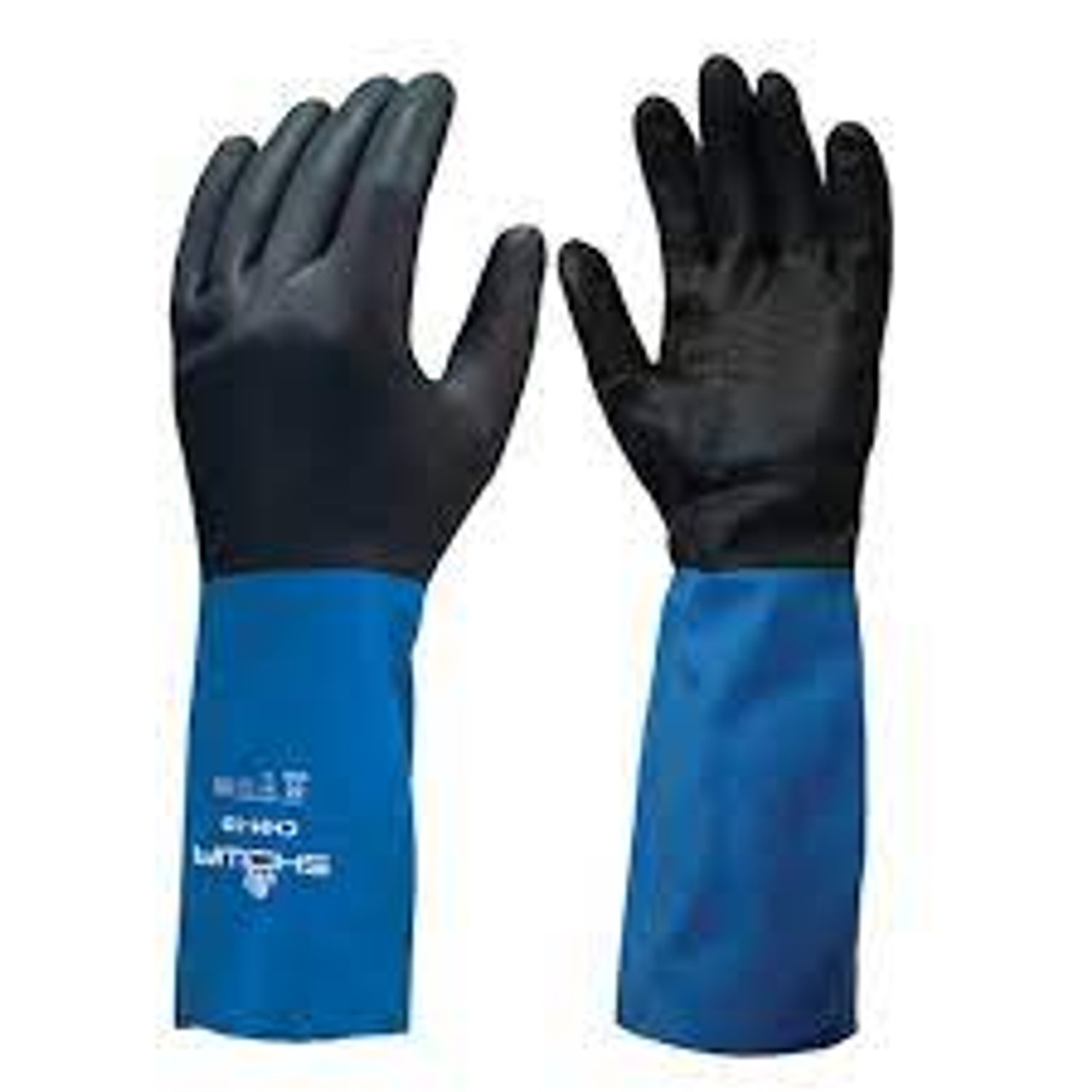 Gants Chem MasterMD T-Grand/10 13" Néoprène/Latex caoutchouc Doublure Ouatée 26 mils