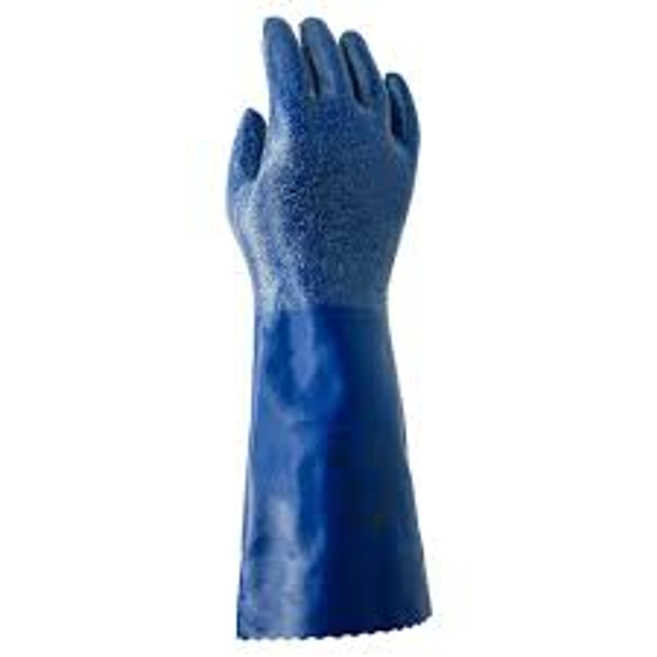Gants tricotés Nitri-Solve NSK24MC, Taille Grand/10, 14" lo, Nitrile, Doublure Interlock, 24 mils