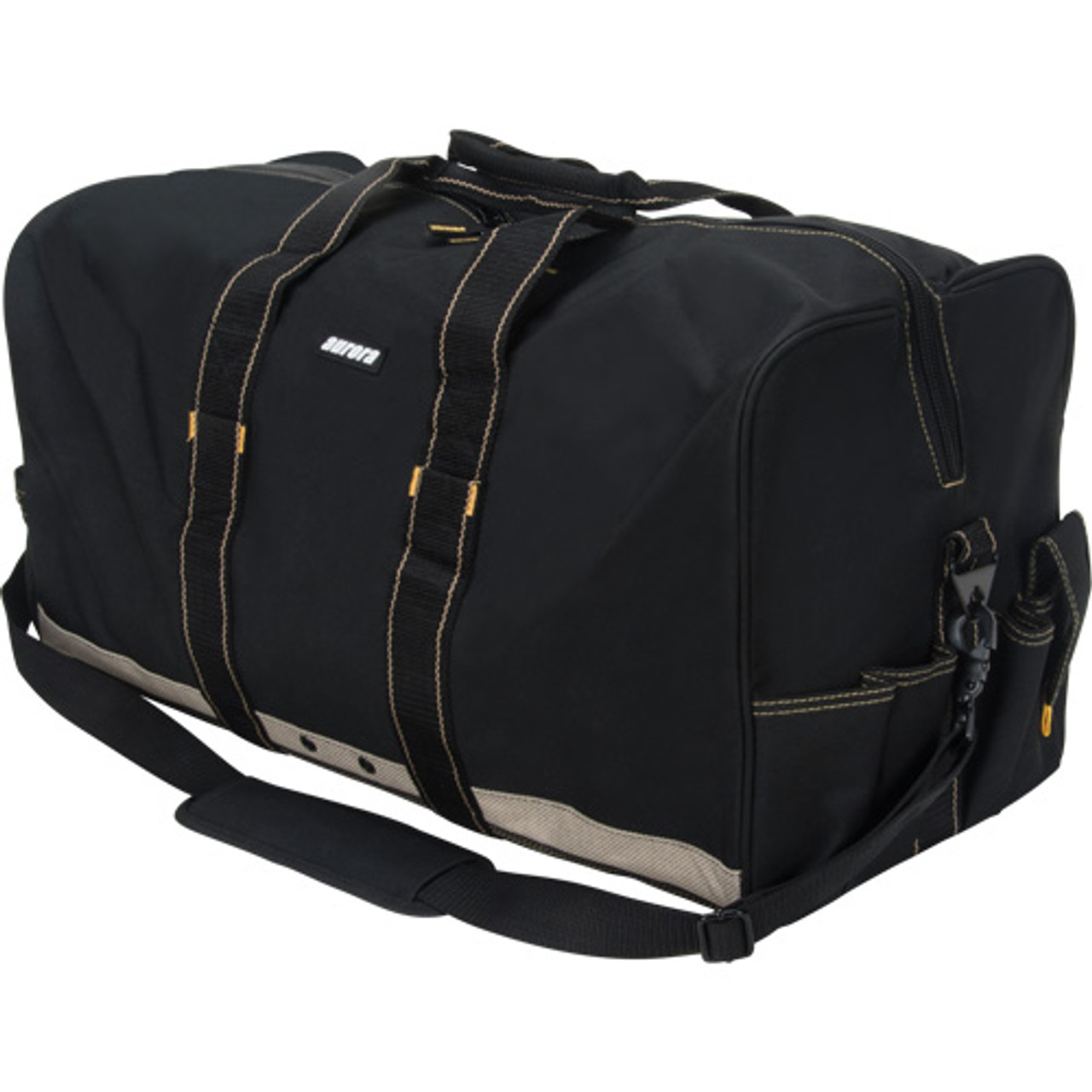Sac équipement tout usage en polyester avec 8 pochettes, couleur noir.