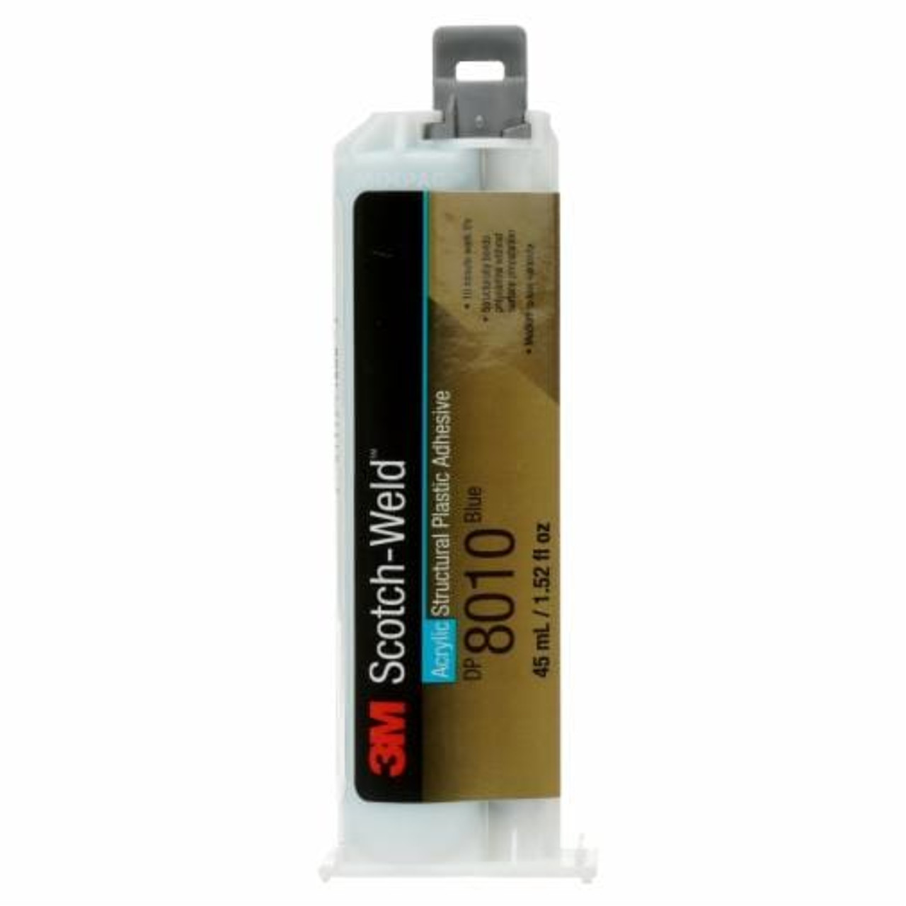 Adhésif structurel en plastique Scotch-Weld™, 2 composants, Cartouche double de 45 ml, Couleur bleue