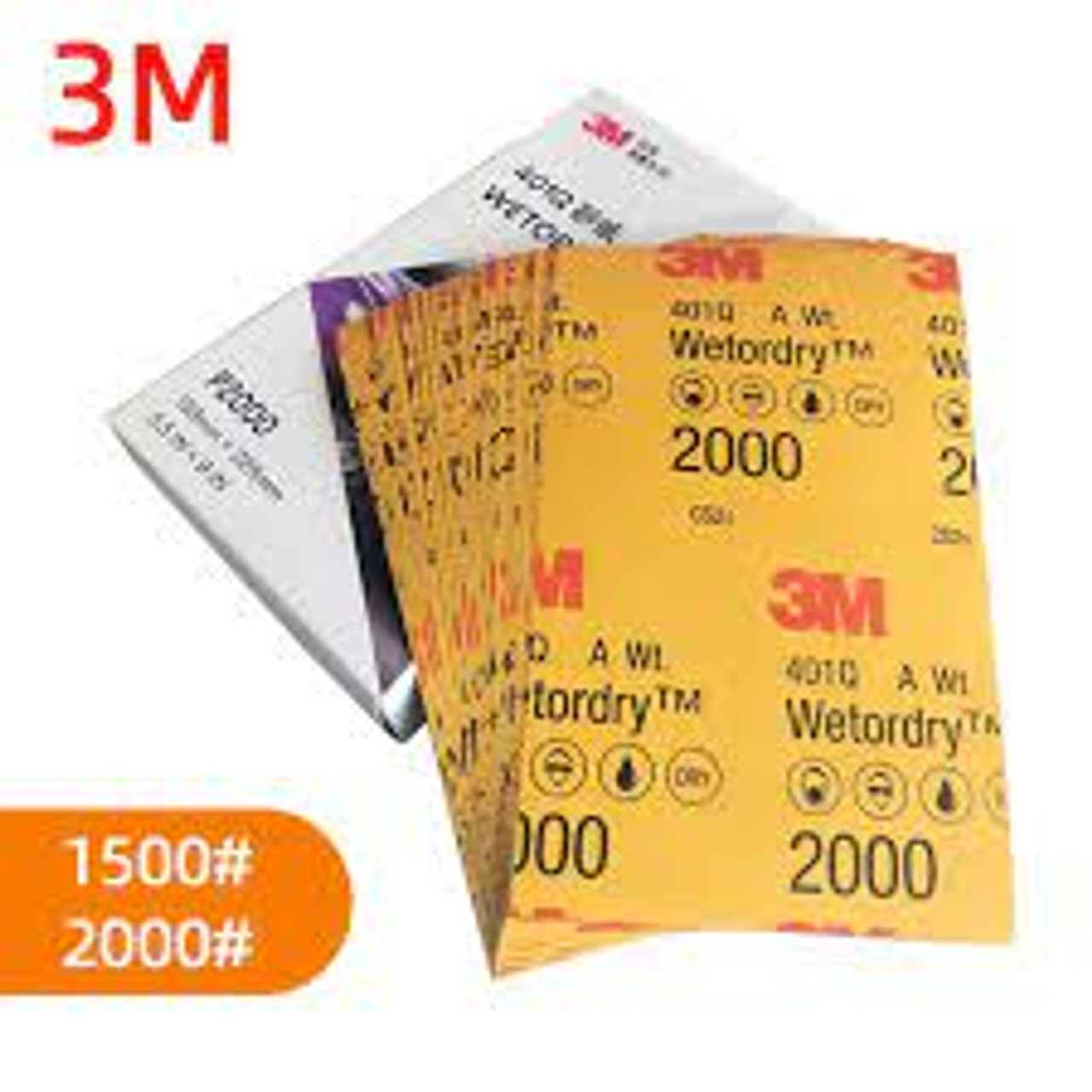 Feuille abrasive WetordryMC 413Q, 9" x 11", Grain 600, Carbure de silicium