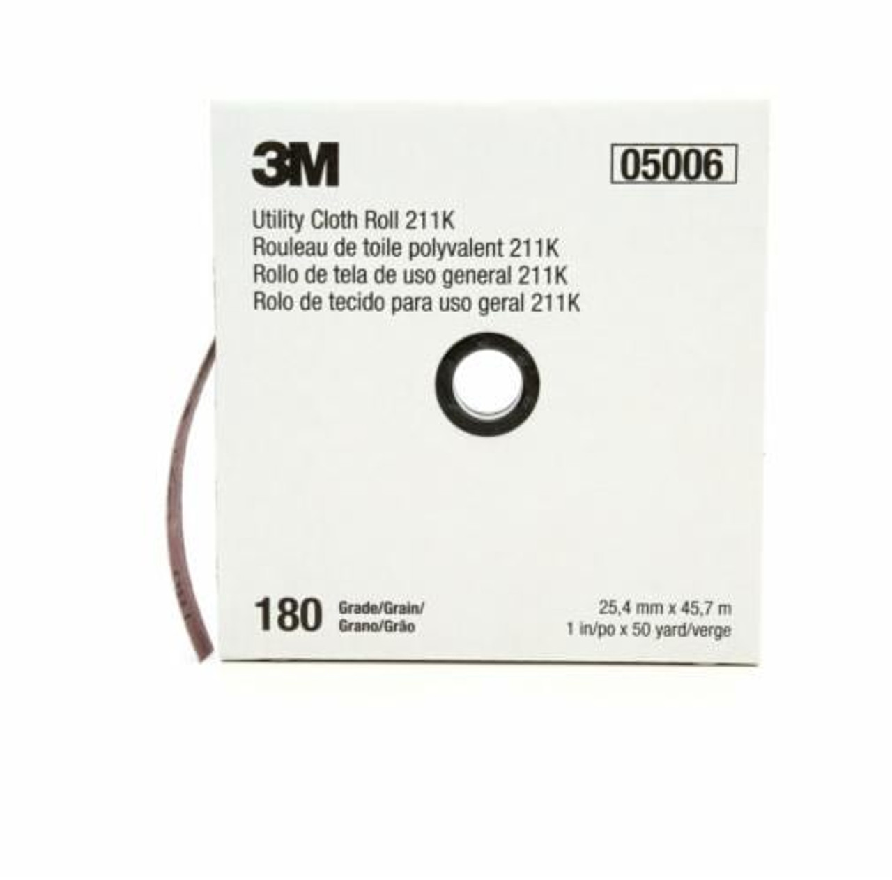 Toile abrasive utilitaire 211K, Oxyde d'aluminium, 1x150, Grain 180
